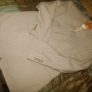 Nautica 100% Silk Blazer / Khaki